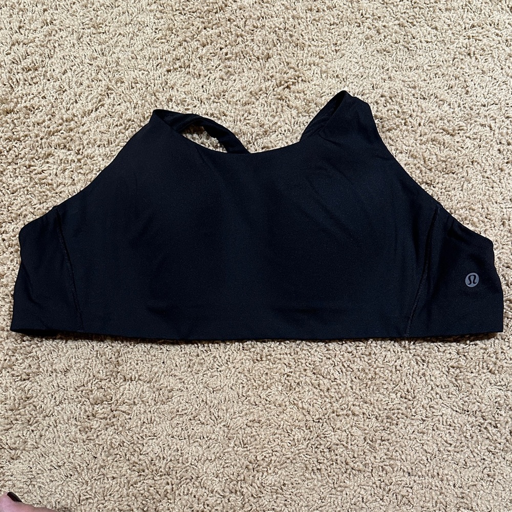 lululemon athletica 34DD women’s Classic Black Sports Bra